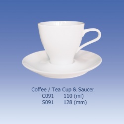 咖啡杯盤組 C091+S091 陶瓷禮品贈品訂做