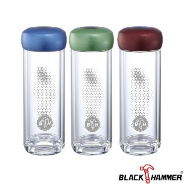 BLACK HAMMER 寰宇雙層耐熱玻璃水瓶 BH-GD311