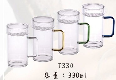 玻璃月牙杯 330ML 客製化玻璃杯