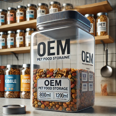 OEM寵物飼料密封儲物罐